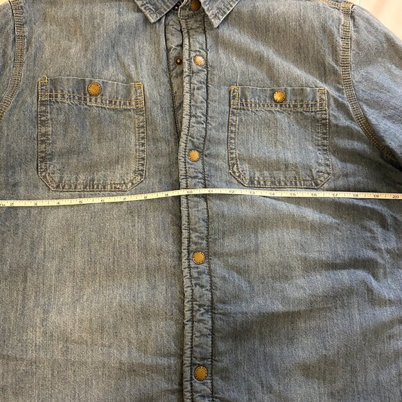 Buffalo David Bitton Shirt Jacket Jadin in Blue Size M - Picture 5 of 6